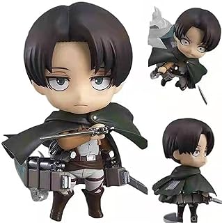 Anime attack on titan : levi ackerman q edition nendoroid action figure corps