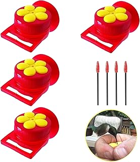 Castowave lot de 4 mangeoires portables pour colibris d'extérieur, mangeoires pour colibris