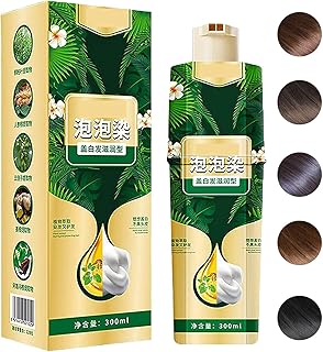 Shampooing pour teinture capillaire à bulles végétales crème colorante pour cheveux facile