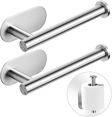 Porte-papier toilette adhésif u home - porte-rouleau de papier toilette autocollant pour salle