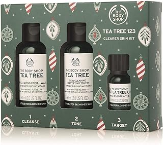Coffret cadeau à l'huile d'arbre à thé the body shop, routine simple