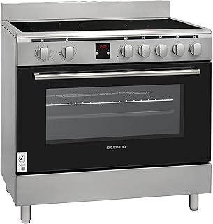Daewoo cuisinière céramique 90 x 60 cm | four électrique 65 l