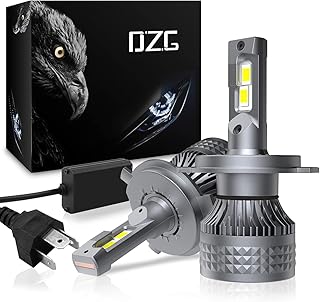 Ampoules de phare led dzg h4 6500k super lumineuses 9003 hb2 led, kit