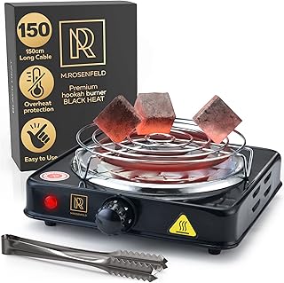 Brûleur à charbon de bois de 500 watts pour cubes de chicha