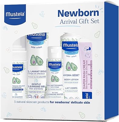 Coffret cadeau nouveau-né, essentiels pour le bain et les soins de la peau