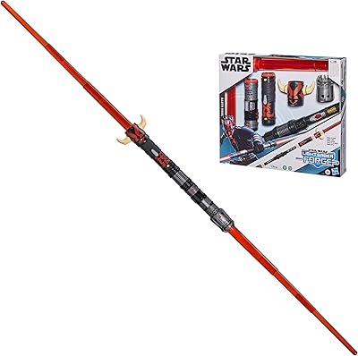 Sabre laser star wars red electronic forge sabre laser dark maul, jouet