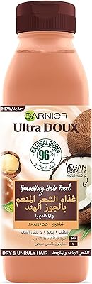 Garnier ultra doux shampooing lissant à la noix de coco pour cheveux secs