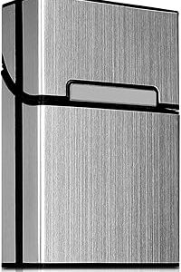 (.argent) - étui à cigarettes avec support de boîte - kwmobile étui en aluminium pour cigarettes avec fermeture magnétique à rabat en argent. Découvrez le shopping sans frontières avec Diaytar Sénégal