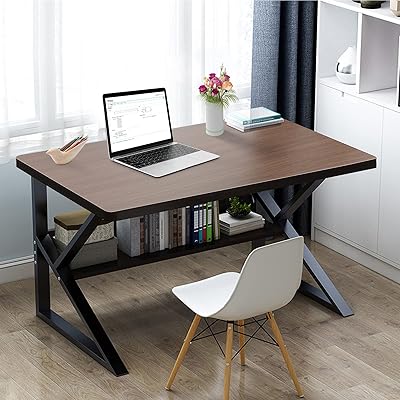 Bureau d'ordinateur, bureau de grande taille, table d'écriture pour ordinateur portable, bureau