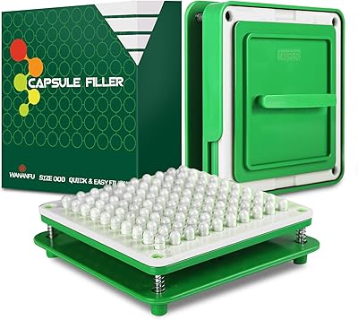 Machine de remplissage de capsules wananfu 00 avec instructions détaillées, 100 trous, utilisée
