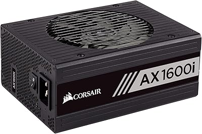 Corsair axi series ax1600i, 1600 w, certifié 80+ titanium, entièrement modulaire - alimentation