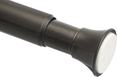 Tringle à rideau de porte de douche extensible amazonbasics, 91,4-137,1 cm, bronze