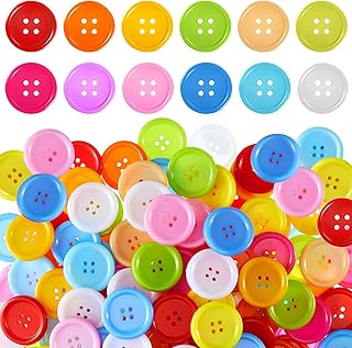 200 gros boutons artisanaux aux couleurs vives pour enfants, gros boutons en plastique