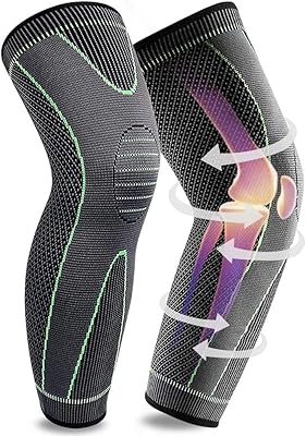 Manchons de compression de jambe complète pour femmes et hommes, manches de genou
