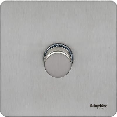 Plaque plate sans vis schneider electric ultimate - interrupteur rotatif simple à 2