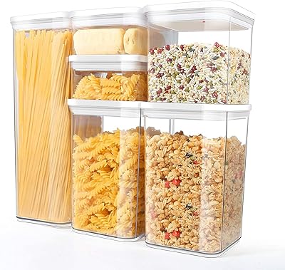 Récipients hermétiques de stockage des aliments avec couvercles verrouillables, lot de 6, réservoir