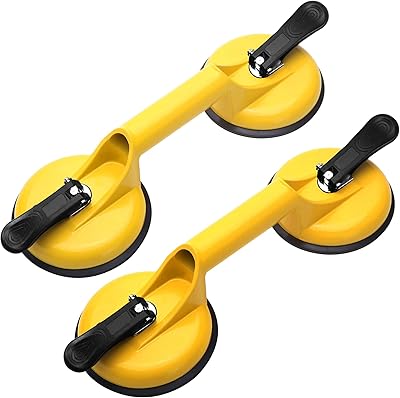 Ventouses en verre paquet de 2 outils de fixation d'espacement au sol