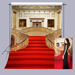 Fuermor 5x7 pieds toile de fond tapis rouge pour photographie de mariage, accessoires