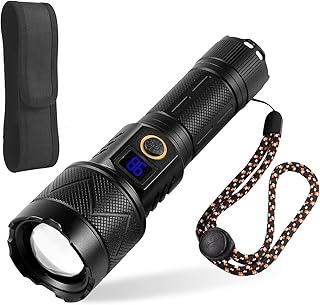 Lampe de poche rechargeable puissante, lampe de poche led xhp360, lampe de poche