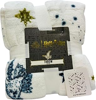 Couverture de lit sous licence primark harry potter poudlard, marine, douce et chaude