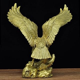 Sculptures de statue d'aigle en laiton pour la décoration de meubles de bureau