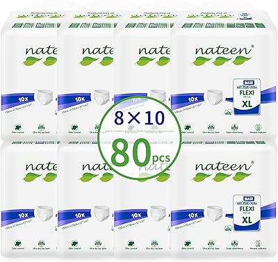 Couches à couches pour adultes nitin flexi maxi, incontinence nocturne, taille xl, tour
