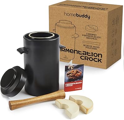 Pot de fermentation home buddy avec poids à choucroute en céramique