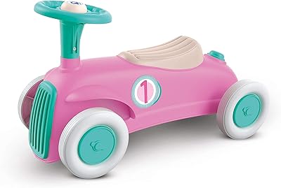 Clementoni baby my first car, future eco ride-on toy, rose, 17455