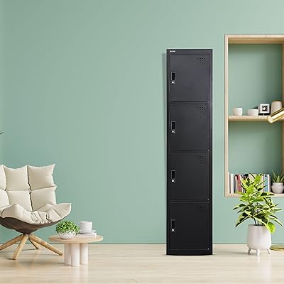 Armoire 4 portes ar d'egid, armoire de rangement en métal en acier