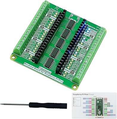 Carte de dérivation pour raspberry pi pico/pico h/pico w, blindage de bornier