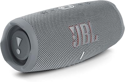 Haut-parleur portable étanche jbl charge 5 avec batterie externe, gris, jblcharge5gr, grand
