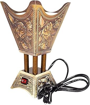 Brûleur d'encens électrique arabe oud, 14,1 * 12,4 * 21,9 cm - bronze