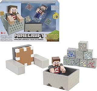 Jeu minecraft mayhem avec le personnage de steve, lanceur et accessoires, jeu de créativité, d'exploration et de survie pour les enfants à partir de 6 ans. Diaytar Sénégal : Innovation digitale et prix attractifs