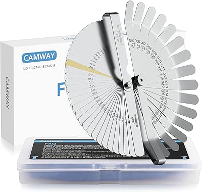 Jeu de jauges de sensation kamway en acier inoxydable, métrique/pouce, 32 lames droites