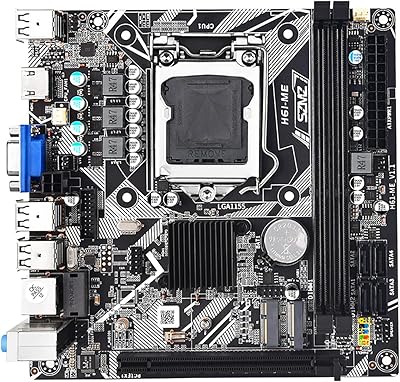 La carte mère mini atx h61-me lga 1155 prend en charge la mémoire