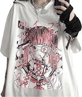 Fasaniy kawaii harajuku fille femmes t-shirt pastel goth vêtements anime yamakawa grande taille japonais t-shirts surdimensionnés, pastel. Diaytar Sénégal : Le plaisir d'acheter sans se priver