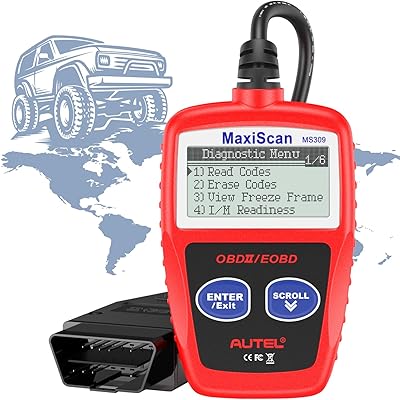 Scanner autel obd2 maxiscan ms309, lecteur de code de moteur de voiture, vérifier