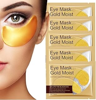 20 paires de masques pour les yeux en poudre de cristal de collagène