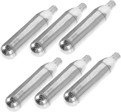 Yarnow 6 pièces réservoir de gaz co2 petite bouteille de gaz acier argenté