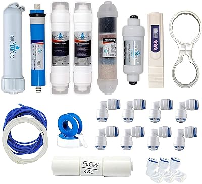Aqua dubure 80 gpd kit d'entretien complet de filtre de purification avec tous les accessoires (kit d'entretien complet avec 02 inclus). Découvrez le shopping sans frontières avec Diaytar Sénégal