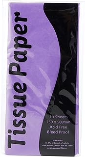 Papier de soie stevens 750 x 500 mm - violet, 10 feuilles