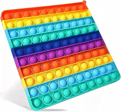 Jouet sensoriel interactif pop it fidgets jouet push bubble fidget anti-stress en silicone