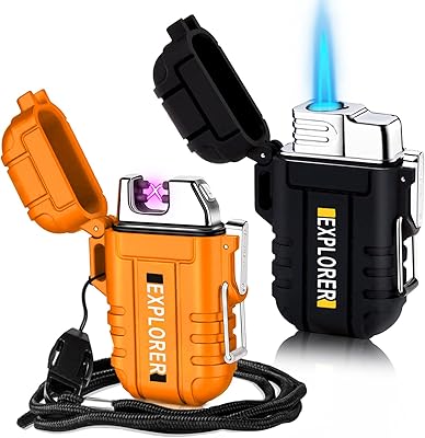 Briquet électrique coupe-vent étanche à double arc, rechargeable par usb, briquet électrique au