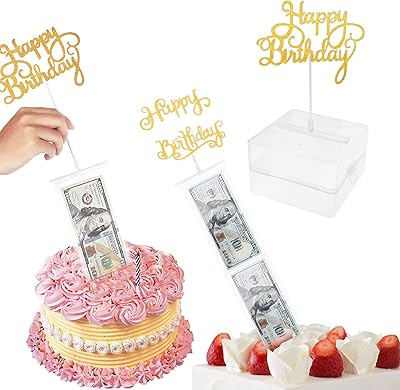 Tirelire à gâteau kit rétractable d'argent et d'argent boîte distributrice de tirelire gâteau