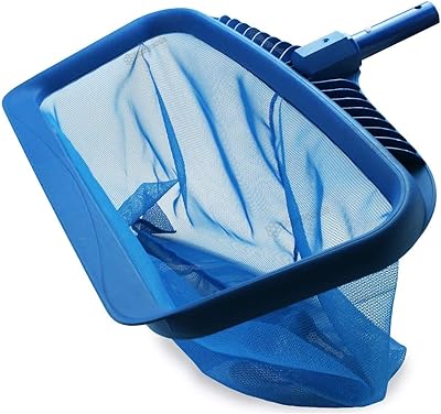 Filet d'écumoire de piscine hengbo outil de nettoyage de râteau à feuilles robuste