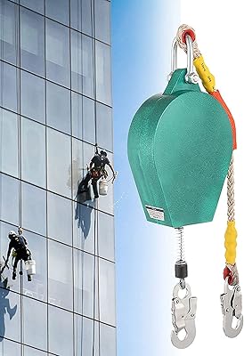 Corde de sécurité rétractable pour la prévention des chutes de toit antichute