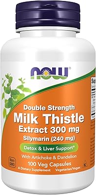 Capsules d'extrait de chardon-marie silymarine now foods - 300 mg, 100 gélules végétariennes