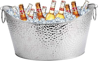Seau à bière en acier inoxydable 12l, grands seaux à glace, abreuvoirs