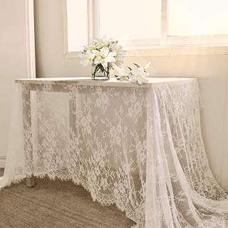 B-cool chemin de table classique en dentelle blanche taille 60 x