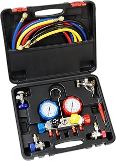 Kit de jauge de collecteur ac kit d'outils de charge de fréon 4
